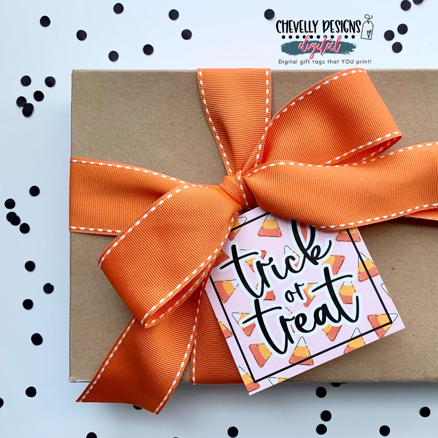 Trick or Treat - Candy Corn Gift Tags - Printable DIGITAL FILE