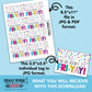 Printable - Hip Hip Hooray It's Fri-YAY! Confetti Gift Tags - DIGITAL FILE