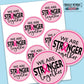 Printable We Are Stronger Together Gift Tags - Breast Cancer Awareness - Instant Digital Download