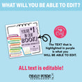 Editable - You're Number 1 in our Book - Librarian Appreciation Gift T