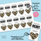 Editable - Leopard Heart of our Business Referral Gift Tags - Printable Digital File