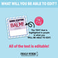 Editable - Lip Balm Referral Gift Tags for Business Marketing - Printable - Digital File