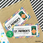 EDITABLE - Printable Leprechaun St Patrick's Day Gift Tags - Digital File