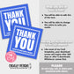 EDITABLE - Thank You Gift Tags - Printable Digital File