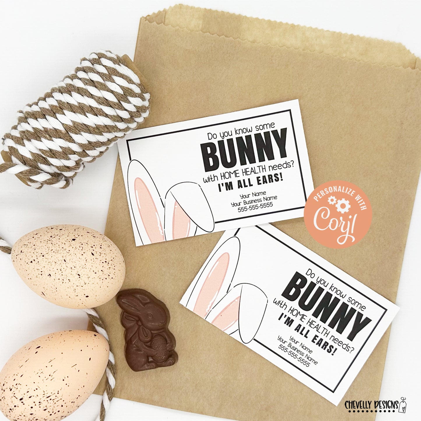 Editable - Do You Know Some Bunny With Needs - Easter Referral Gift Tags - Printable  Digital File