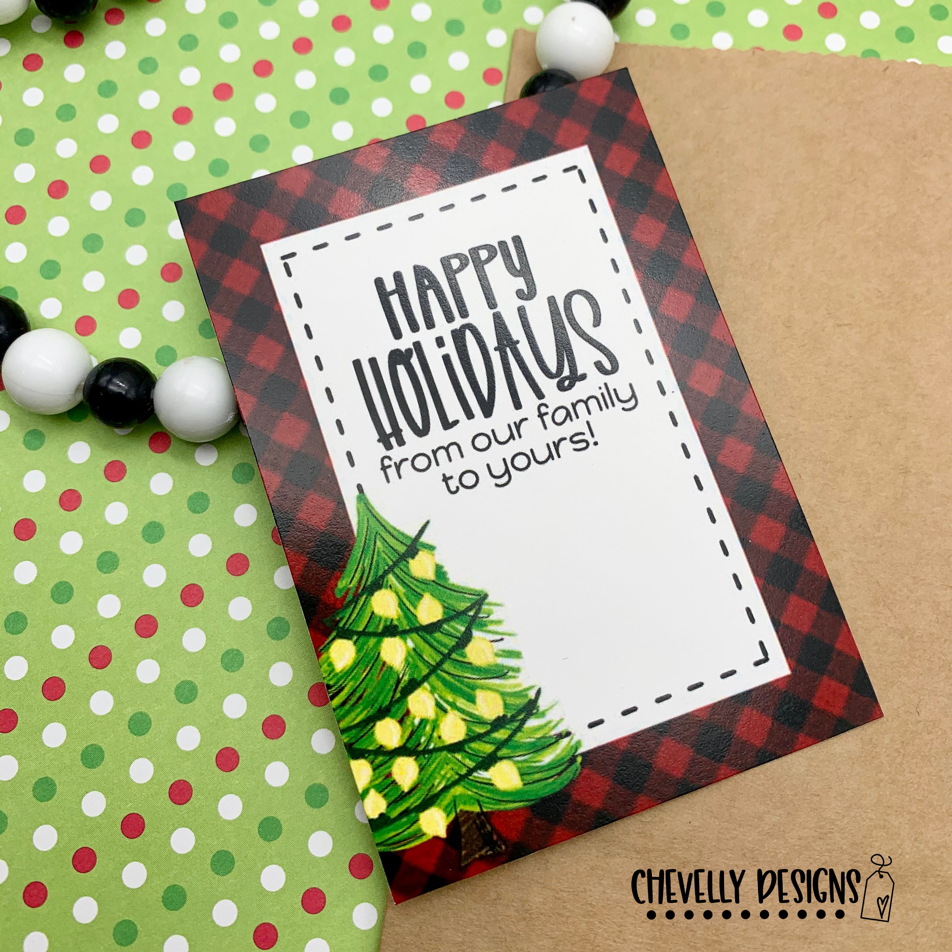 Printable Whimsical Christmas Tree Gift Tags >>>Instant Digit –  Chevelly Designs