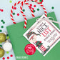 Editable Digital File - Elf Nice List Christmas Gift Tag - Printable