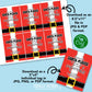 Editable - A Round of Santa Plause for Referral Gift Tags - Printable Digital File
