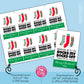 EDITABLE - Working With You Rocks My Socks Off - Christmas Holiday Gift Tags - Printable Digital File