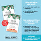 EDITABLE - For Your Mistletoes - Printable Christmas Gift Tag - Digital File