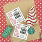 EDITABLE - Your Referrals Take the Cake - Christmas Tree Cake Business Gift Tags - Printable Digital File