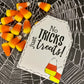 Printable Candy Corn Gift Tags - No Tricks just Treats - Instant Digital Download