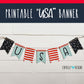Printable USA Pennant Banner | Instant Digital Download
