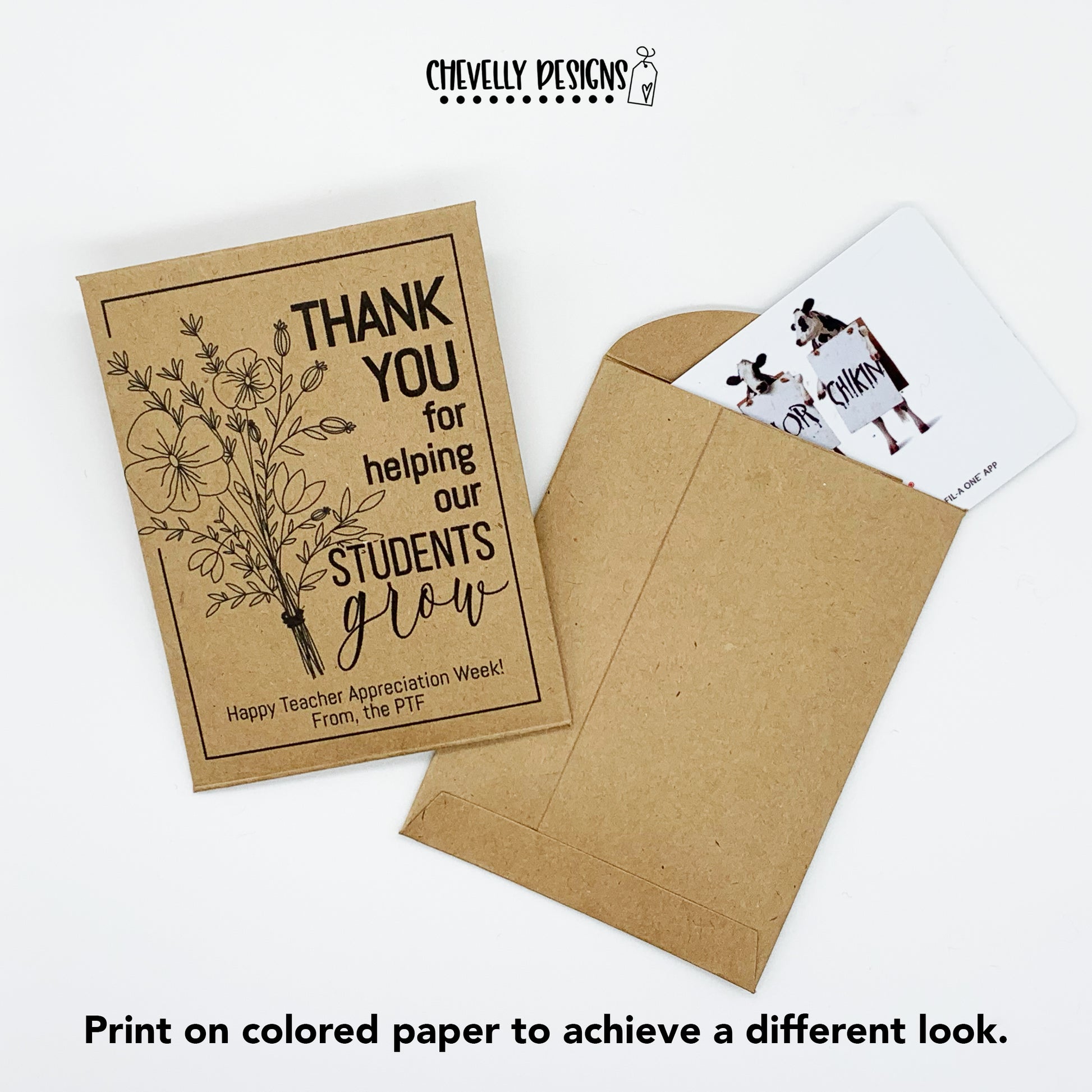 printable flower seed packets Editable - Flower Seed Packet Gift Card Holder