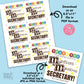 Editable - Secretary Appreciation - Magnificent and Marvelous Gift Tags for Chocolate Candies - Printable Digital File