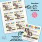 Editable - Referral Gift Tags for M&Ms Candy - Business Marketing - Printable Digital File