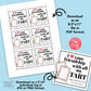 EDITABLE - I Love Your Friendship with all my Tart - Pop Tart Valentine Cards - Printable Digital File