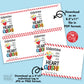 EDITABLE - Valentine You Make My Heart Gush -Class Valentine Cards - Printable Digital File
