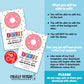 EDITABLE - Donut Appreciation Valentine Cards for Staff - Printable Digital File