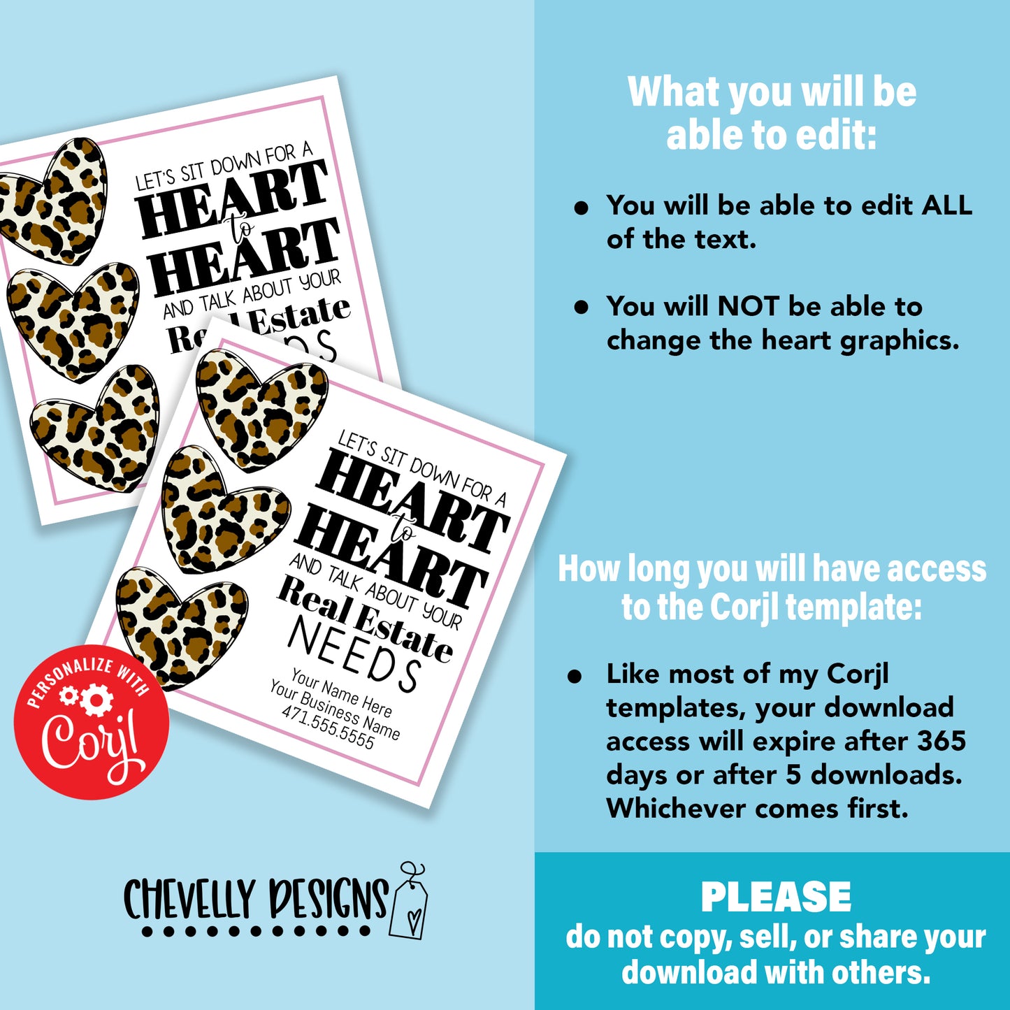 EDITABLE - Let's Have a Heart to Heart - Printable Referral Gift Tags - Digital File