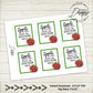 APPLE Gift Tags - An Apple a Day Keeps the Doctor Away | Printable - Instant Digital Download